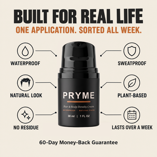 PRYME Density Cream | Covers Thinning Hair & Bald Spots Instantly